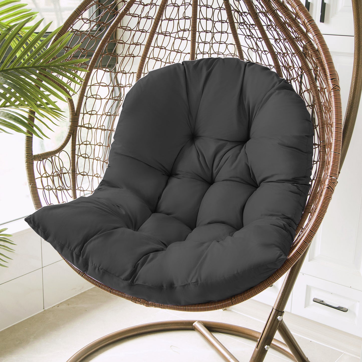 Hanging Rattan Swing Cushion Comfy Compressed Stylish Seat Pad