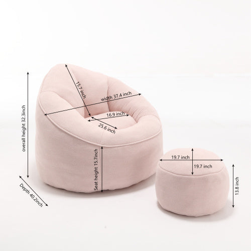 Bedding Bean Bag Sofa Chair High Pressure Foam Bean Bag Chair