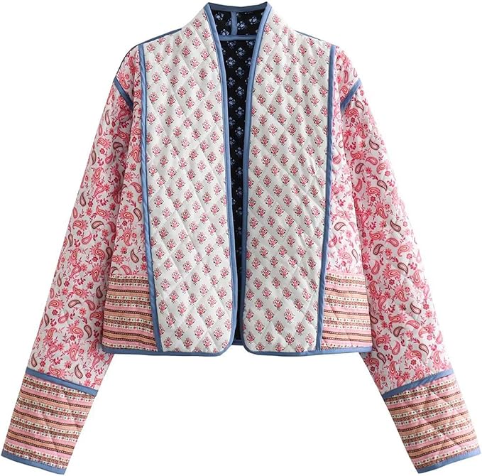 High-quality Women's Cropped Puffer Quilted Jacket