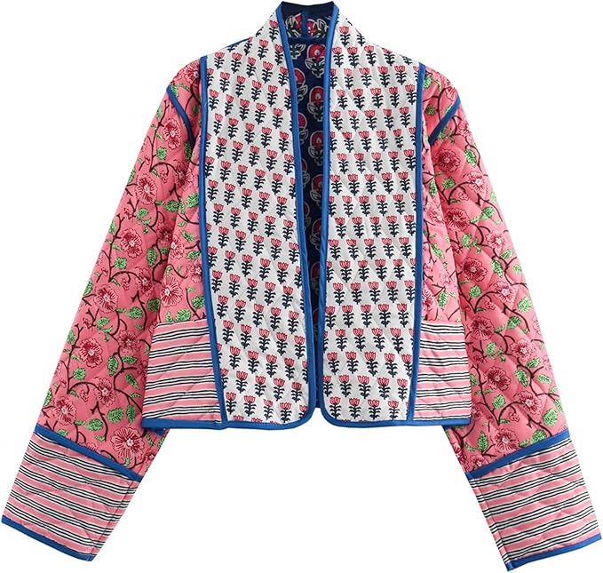 High-quality Women's Cropped Puffer Quilted Jacket
