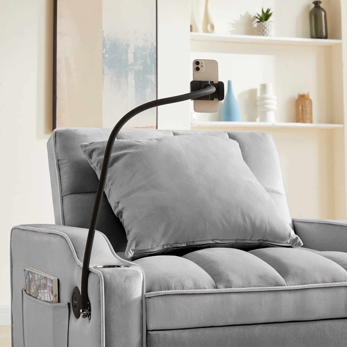 Chair Sofa Bed Sleeper Chair Bed Multi Pockets Folding Sofa