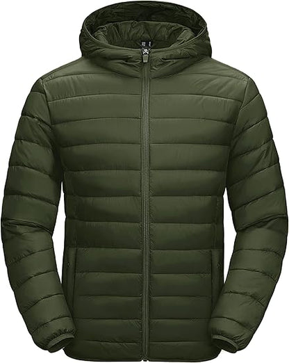 Men's Lightweight Puffer Jacket Hooded