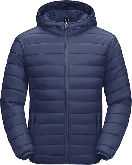Men's Lightweight Puffer Jacket Hooded
