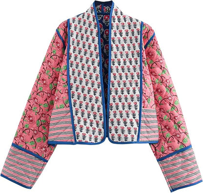 High-quality Women's Cropped Puffer Quilted Jacket
