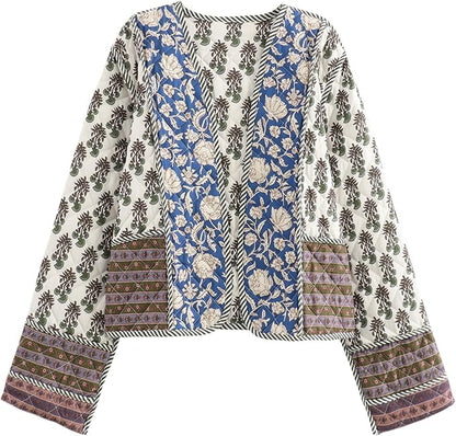 High-quality Women's Cropped Puffer Quilted Jacket